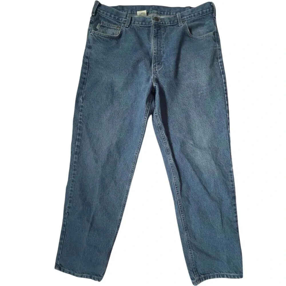Carhartt Relaxed Fit Jeans Blue Medium Wash Denim‎ 40x32